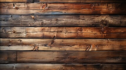 Vintage Wooden Planks: Dark Brown Aged Wood Texture