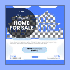 Home for sale social media post design