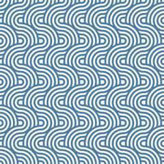 Seamless wave instant noodles pattern. Abstract geometric vector background for backdrop, wallpaper, fabric, interior design, craft and others, vector illustration, Asian culture, common geometric