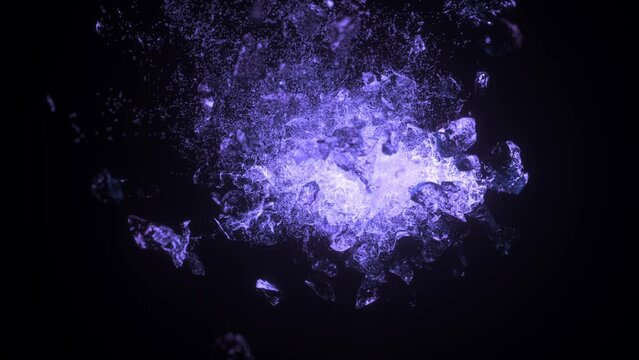 Mysterious amethyst blaster dynamic background