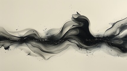 **Stylish calligraphy lines gracefully flowing with ink on a solid background
