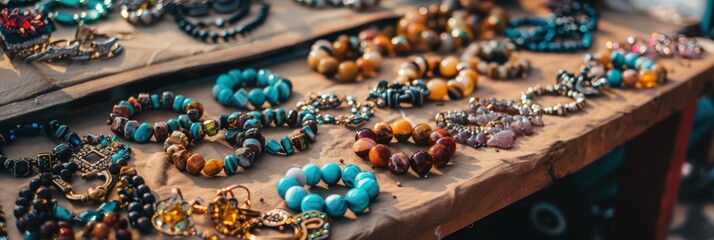 Crafting Handmade Jewelry at Vibrant Artisan Market Where Artistry Meets Entrepreneurship 