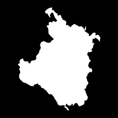 Karlovac county map, subdivisions of Croatia. Vector illustration.