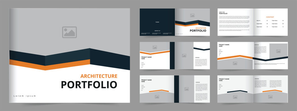 Portfolio design template , architecture or interior portfolio design