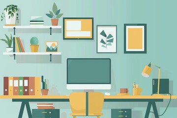 illustration remote work