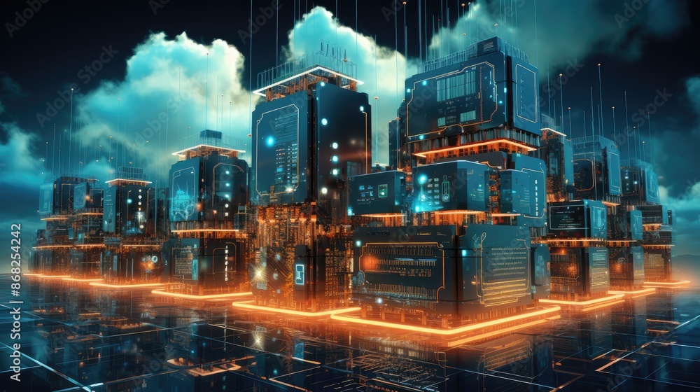 Poster cloud computing transfer big data on internet
