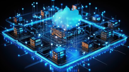 Cloud computing transfer big data on internet