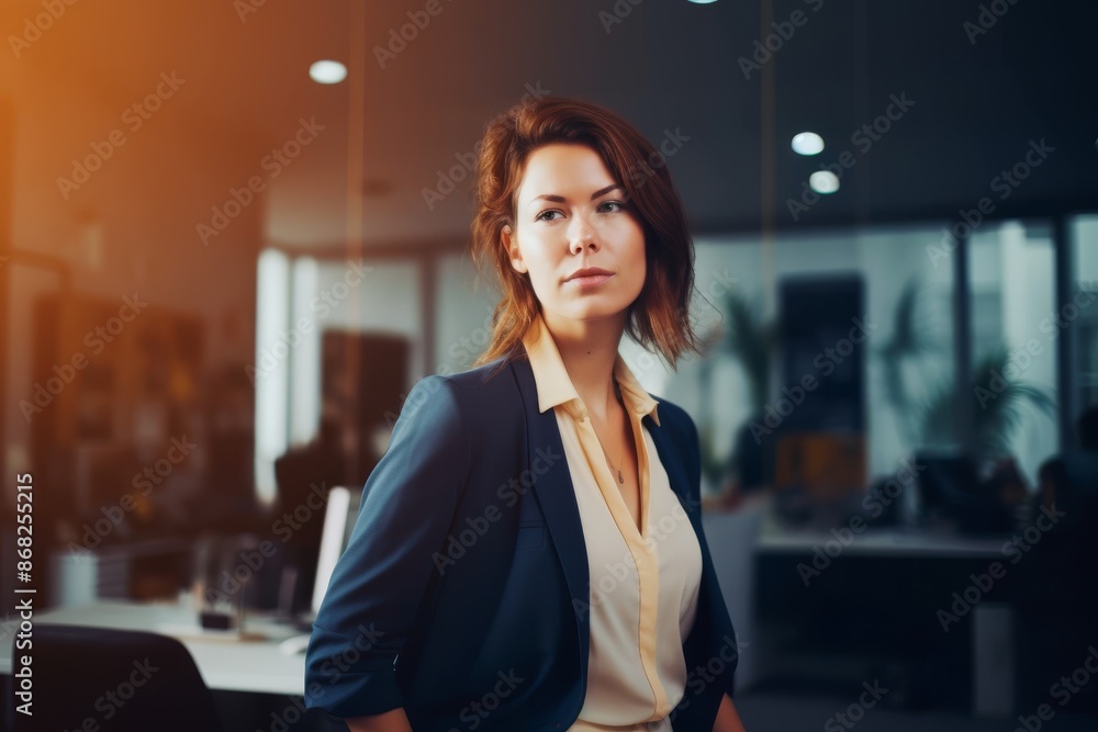 Canvas Prints confident businesswoman standing in office