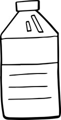 cartoon plastic bottle drawing.