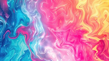 Fototapeta premium Vibrant Abstract. Colorful Rainbow Marble Texture Background