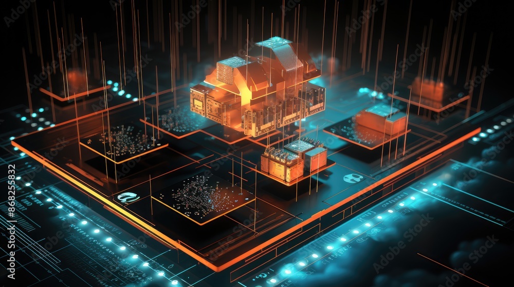 Aufkleber cloud computing transfer big data on internet