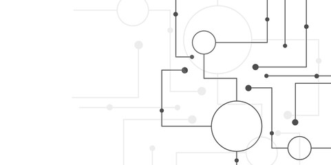 Vector design Network technology and Connection concept. Simple technology graphic background.