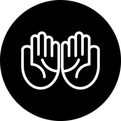 Obraz premium dua Vector Line White Circle Black