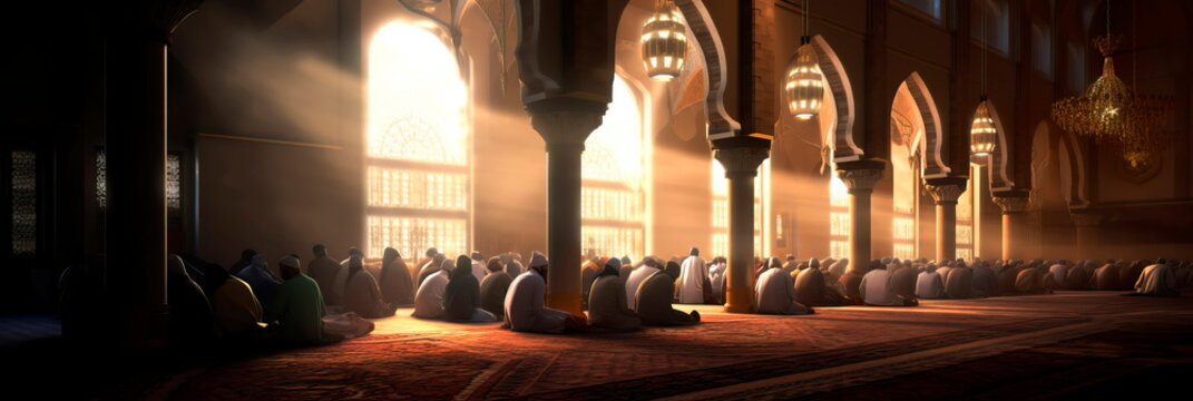 moment of gratitude and prayer as individuals engage in suhoor before the fast begins. Generative AI