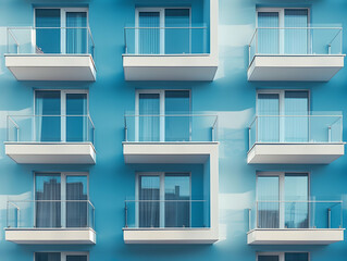 Fototapeta premium New luxury residential buildings, stylish office building, Premium Apartments and flat building, City building