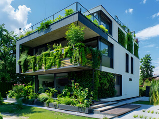 Obraz premium New luxury residential buildings, stylish office building, Premium Apartments and flat building, City building