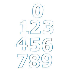 Counting 123 and snooker ball illustration