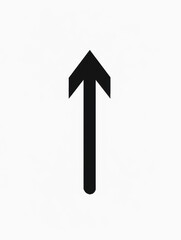 Black arrow pointing down shifting upwards  positive change
