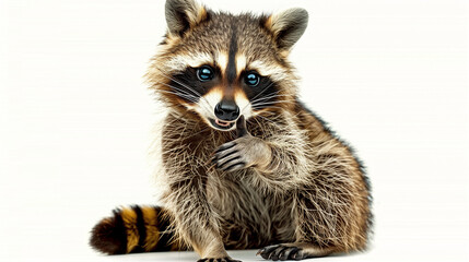 Obraz premium a raccoon which shows all okay
