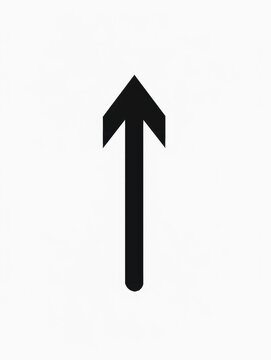 Black arrow pointing down shifting upwards  positive change