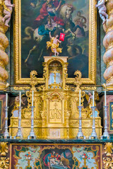 detail of thealtarf, Abbey St. Georgen, Carinthia, Austria, Europe, April 2024