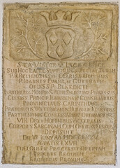 ancient roman letter, Abbey St. Georgen, Carinthia, Austria, Europe, April 2024