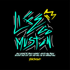 Hand-Drawn Urban Street Typography Vector Illustration for Fashion Graphics, T-shirt Prints, Cards, and Posters