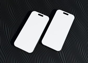 Mobile phone screen mockup