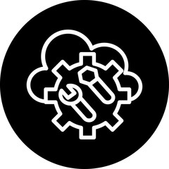 Online Workshops Vector Line White Circle Black