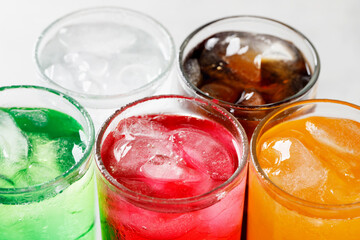 Soft drinks and fruit juice mixed with soda high in sugar have a negative effect on physical health