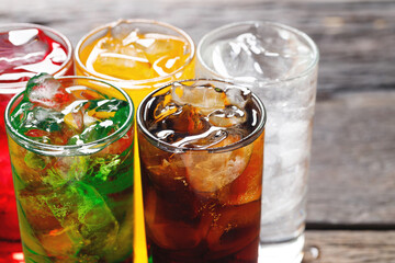 Soft drinks and fruit juice mixed with soda high in sugar have a negative effect on physical health