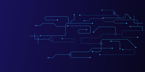 Vectors Abstract connecting lines and dots. Social networking, network connection and global communication technology background