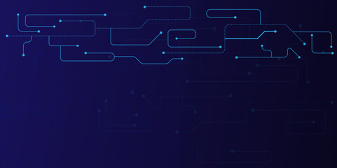 Vectors Abstract connecting lines and dots. Social networking, network connection and global communication technology background