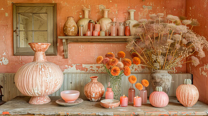 Decorating with fall colors and textures