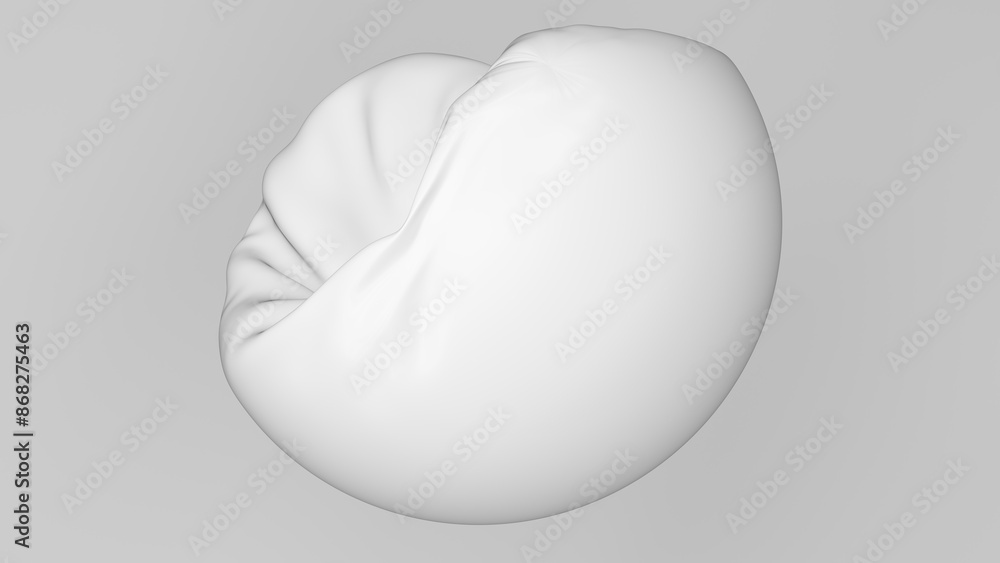 Poster flowing soft cloth pattern white gray smooth crushed texture background 3d illustration render digit