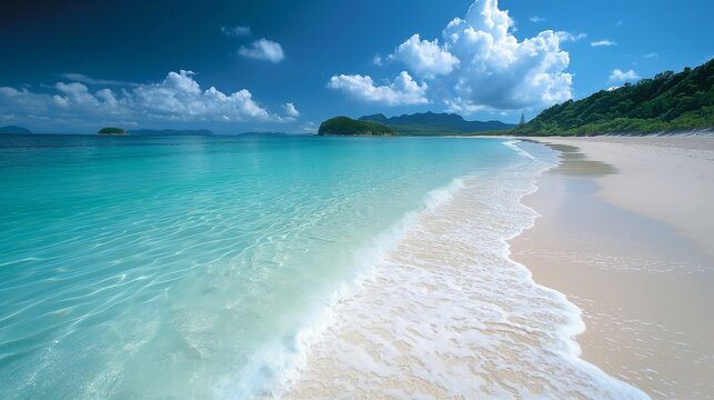 Serene Beauty of Whitehaven Beach Australia: Pristine Coastline Paradise
