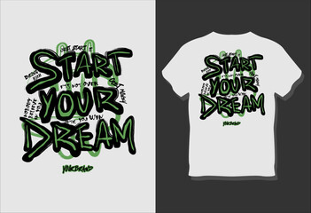 Hand-Drawn Urban Street Typography Vector Illustration for Fashion Graphics, T-shirt Prints, Cards, and Posters