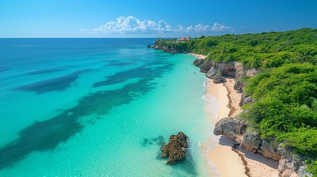 Serene Escape: Playa Norte Isla Mujeres - Minimalist Bliss on the White Sands