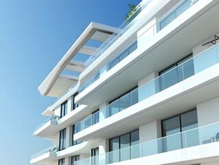 New luxury residential buildings, stylish office building, Premium Apartments and flat building, City building