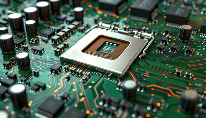 CPUs are the maestros of computational symphonies, orchestrating billions of operations seamlessly: Illustrate a CPU as a conductor, directing a symphony of operations with precision and coordination