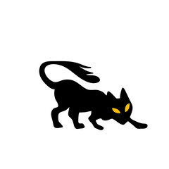 Cat Halloween Illustration 