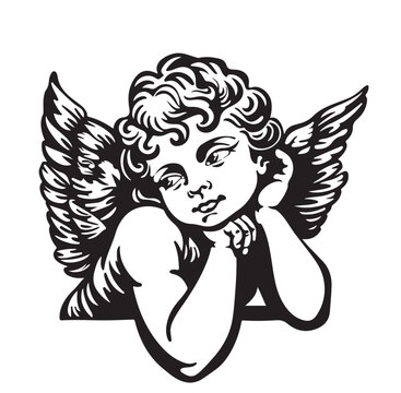recommend clip art: An angel with a wings.