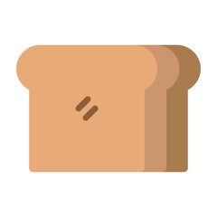 Toast Vector Flat Icon Design