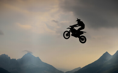 crazy acrobat motorcycle rider and lifestyle