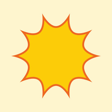 recommend clip art: Orange Comic Burst Speech Bubble Icon