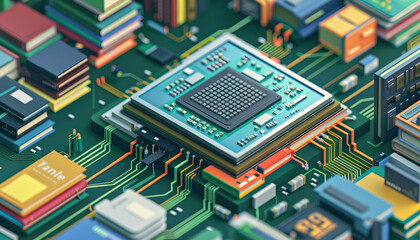 CPUs are the silent organizers of digital libraries, categorizing and storing data with precision: Picture a CPU as a librarian organizing books in a digital library