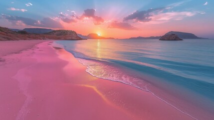 Enchanting Elafonisi Beach: Surreal Beauty of Crete with Pink Sand and Magic Sunset