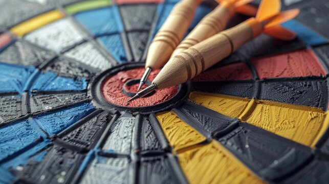 A realistic image depicting rules of marketing.