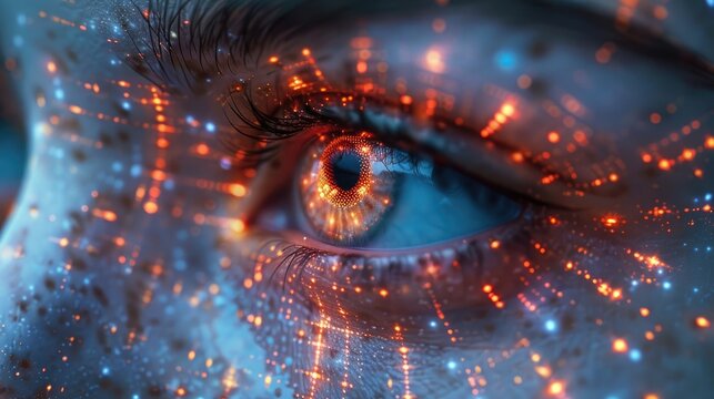 A digital artwork showcasing the integration of AI technologies in fraud detection and prevention within the banking sector.