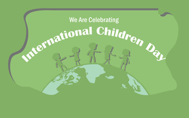 happy children day celebrating